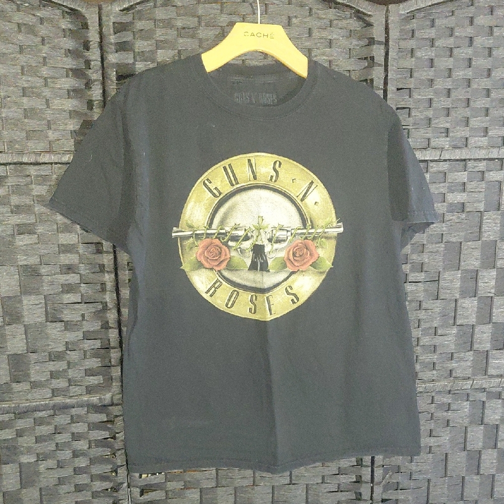Black Graphic Band Tee
